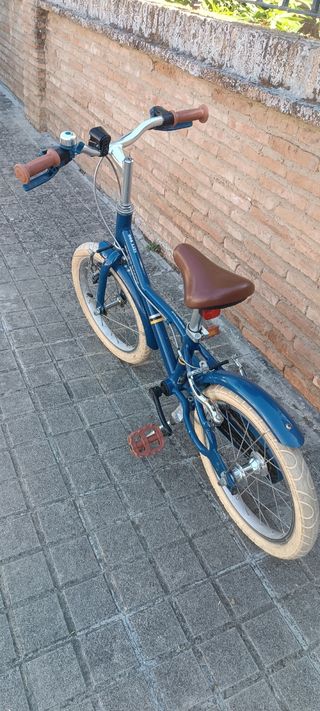 Bicicleta infantil B'Twin azul 16