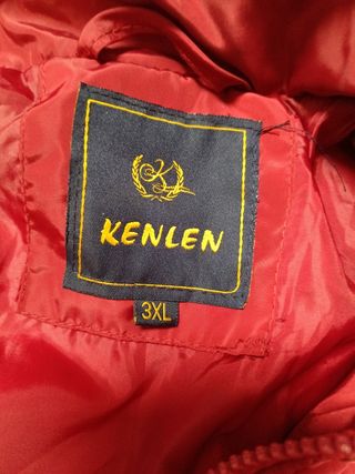 Chaqueta KENLEN roja talla 3XL con capucha
