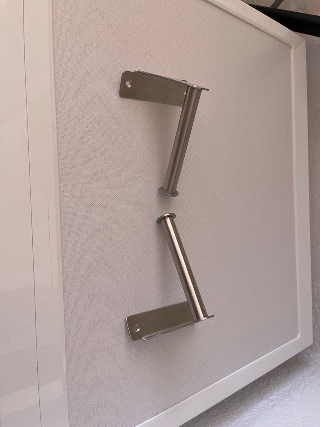 Portarrollos de papel metálicos (2 unidades)