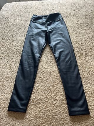 Leggings eco piel térmicos Calzedonia azul 