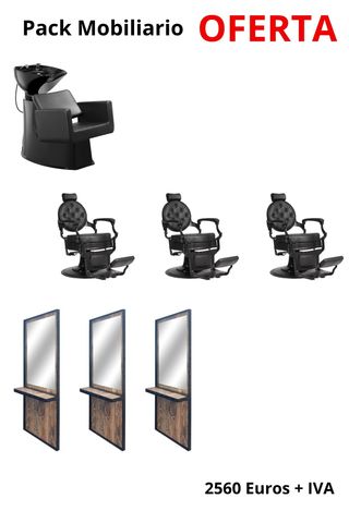 Pack Mobiliario Barbería OFERTA