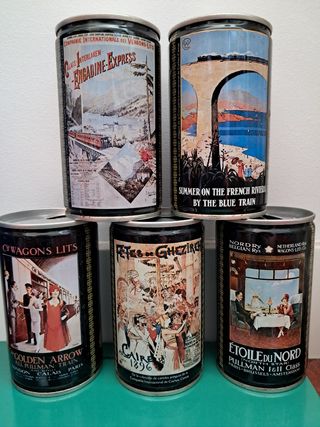 Latas cerveza Águila Imperial. Vacías.