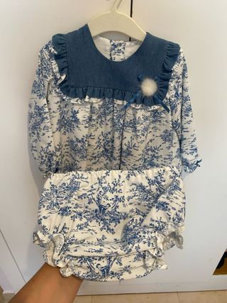 Vestido y pololo niña Yoedu
con Capota