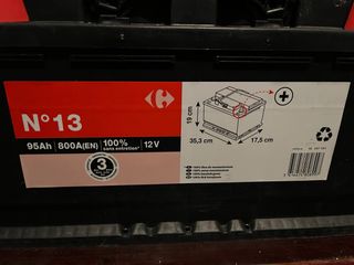Batería Coche 95Ah 800A(EN) 12V Carrefour