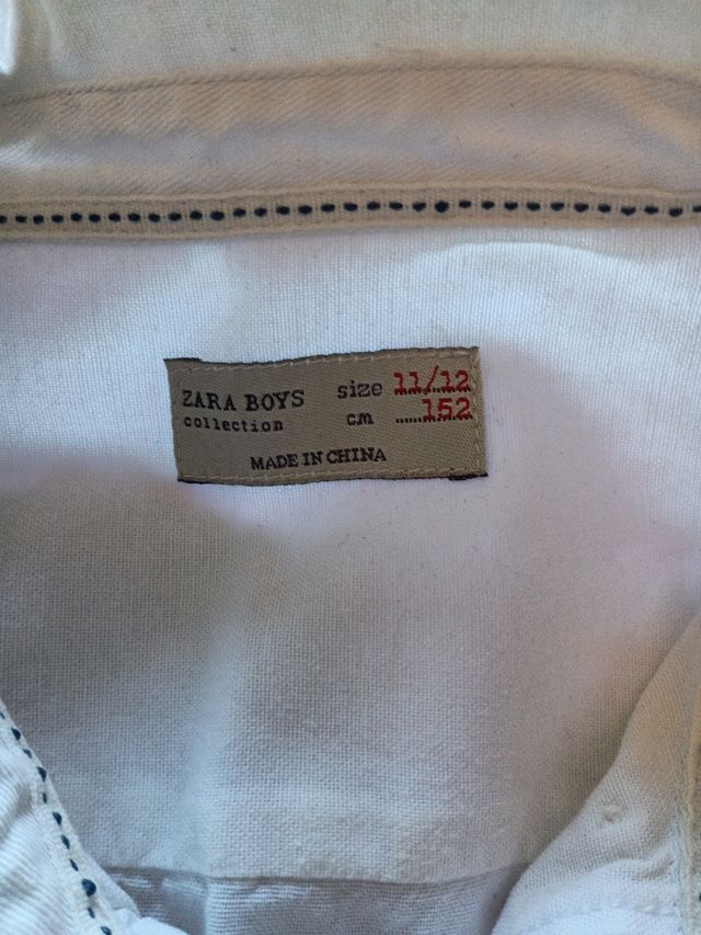 Camisa blanca niño