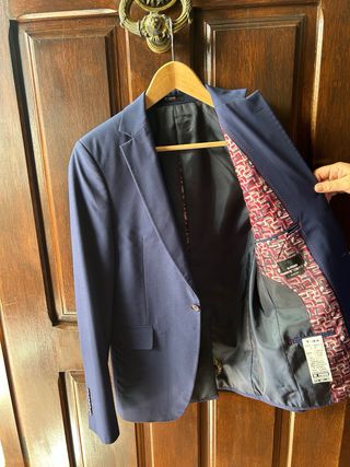 Traje de chaqueta azul