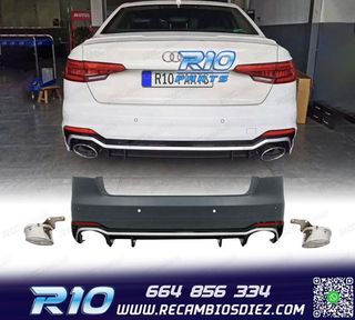 PARAGOLPES TRASERO AUDI A4 B9 SEDAN 16- LOOK RS4