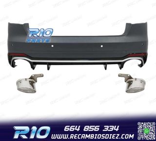 PARAGOLPES TRASERO AUDI A4 B9 SEDAN 16- LOOK RS4