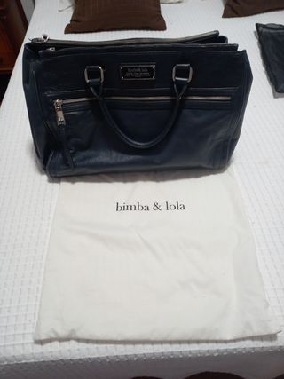 Bolso Bimba y Lola Negro Piel Sin Estrenar