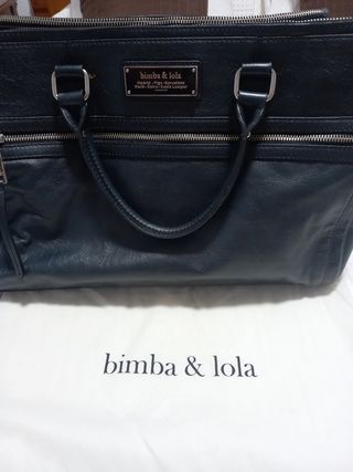 Bolso Bimba y Lola Negro Piel Sin Estrenar
