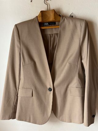 Chaqueta Zara Beige Talla L