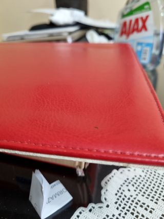 Sottomano in ecopelle rosso