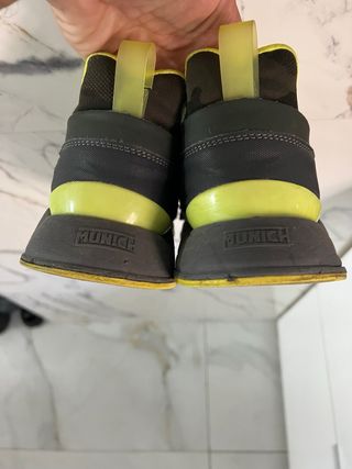 Zapatilla Munich Gris y Verde