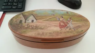 Caja pintada a mano Valencianos Falleros huertanos