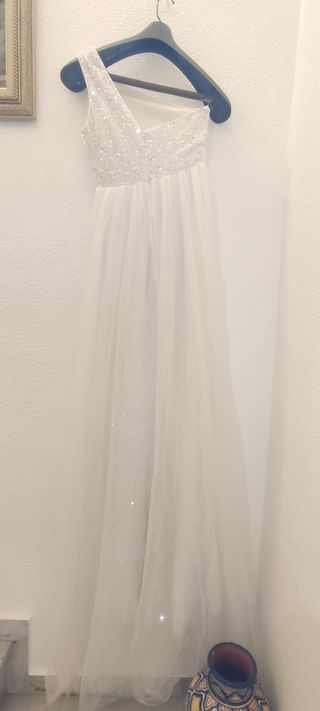 Vestido de lentejuelas corte sirena Talla S