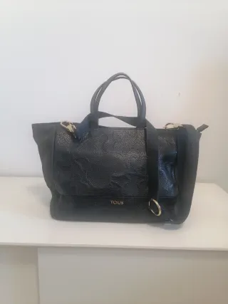 Bolso Tous Negro/Azul Marino Mano/Bandolera