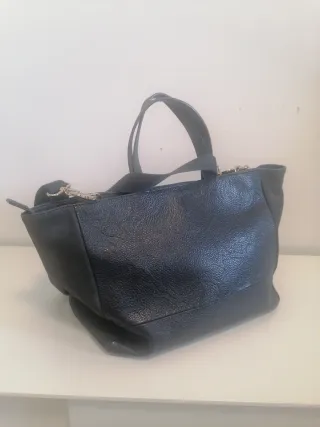 Bolso Tous Negro/Azul Marino Mano/Bandolera
