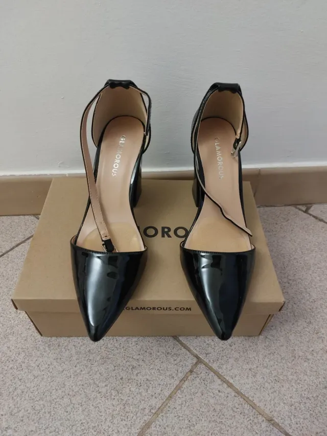 Décolleté Glamorous Nero Lucido