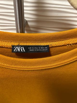 Vestido Zara Naranja Talla S