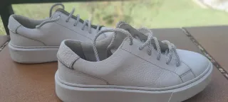 Zapatillas Clarks Piel Blanca Mujer