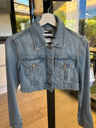 Cazadora Vaquera Pull&Bear Talla XS Azul Claro