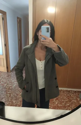 Abrigo Cortefiel gris