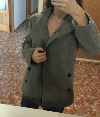 Abrigo Cortefiel gris