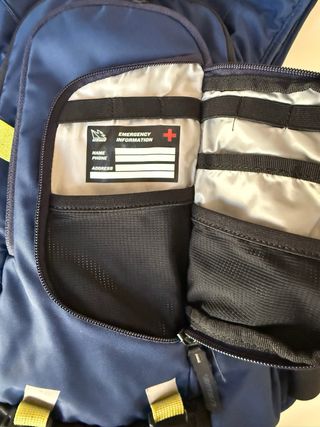 Mochila Hidratación USWE RAW 8 Azul/Amarillo 