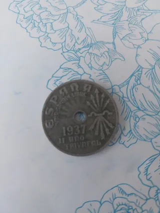 Moneda 25 cts España 1937