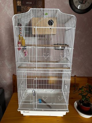 Jaula alta para pájaros