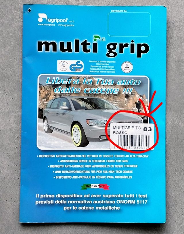 Cadenas textiles para nieve multi grip