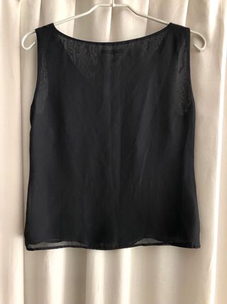Top negro lentejuelas lazo T44/46 Síntesis
