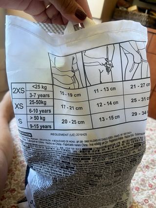 Protecciones Oxelo Niños Talla 2XS