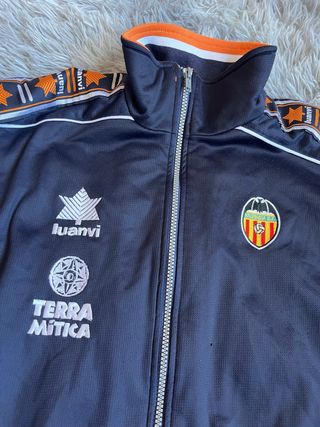 Chaqueta Vintage Valencia Luanvi Naranja/Azul