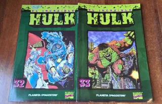 Lote 2 tomos cómics EL INCREÍBLE HULK
