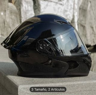 Casco Moto Negro Certificación DOT