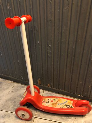 Patín infantil 3 ruedas rojo
