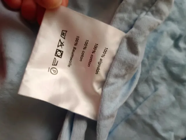 Protector Colchón Cama 105 Algodón Azul