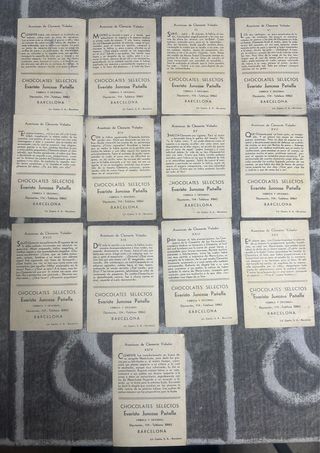 Colección 13 Cromos Antiguos Clemente Volador
