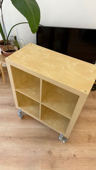 Estantería Kallax Ikea con Ruedas
Color Abedul
