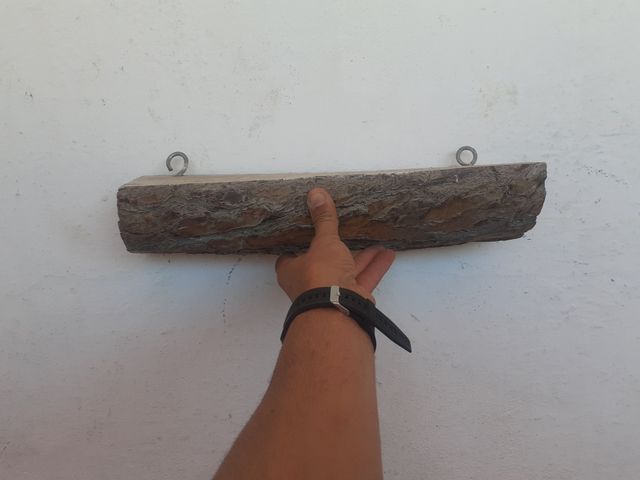 Repisa rústica de madera