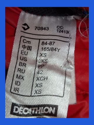 Chaqueta acolchada roja
