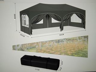 Carpa Plegable 6x3 con Laterales - Nueva