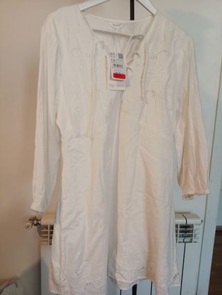 Vestido Boho High Spirits Blanco Talla 42