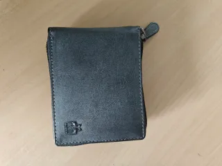 Cartera Rosme gris con cremallera (NUEVA)