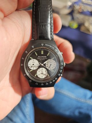 Reloj Blumar Cronógrafo Quartz Negro