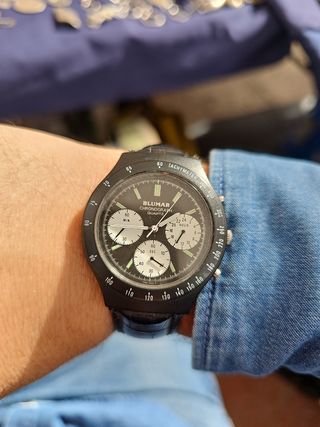 Reloj Blumar Cronógrafo Quartz Negro