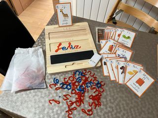 Juego Lectoescritura Infantil Letras Madera