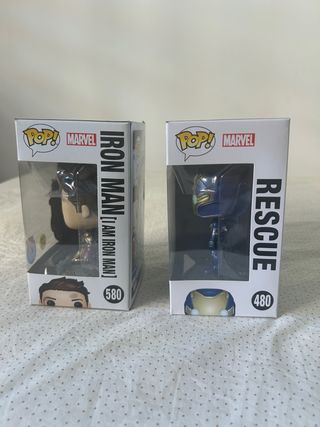 Funkos Pop: Iron Man, Capitán, Rescue, Stan Lee