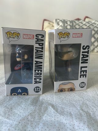 Funkos Pop: Iron Man, Capitán, Rescue, Stan Lee